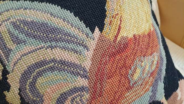 Tapestry cushion - rooster - 33 x 33cm