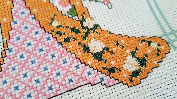 Beautiful cross stitch work -  26 x 34 cm