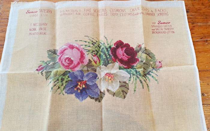 Tapestry canvas- as new - 68 x 54 cm