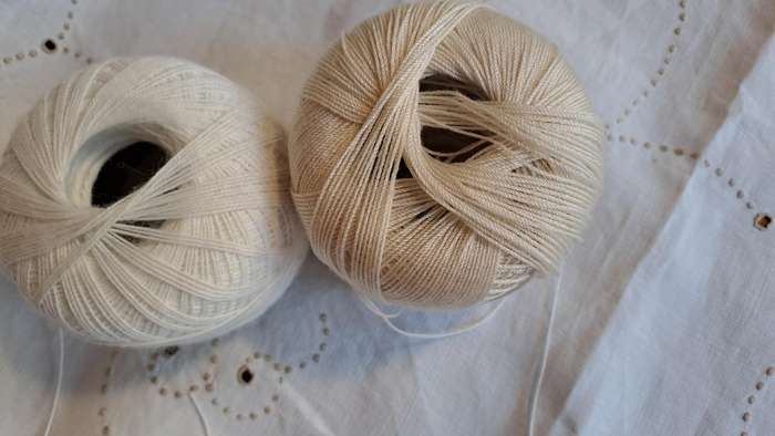 2 balls crochet yarn