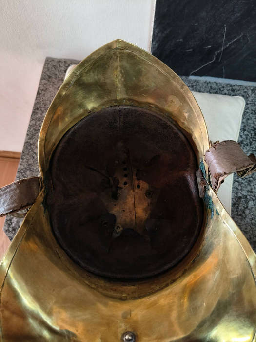 1860-1880 French fire brigade officers helmet