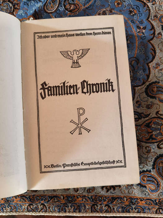 Antique German WWII Bible (Wedding Bible, 1939)  Preußische Hauptbibelgesellschaft, Berlin