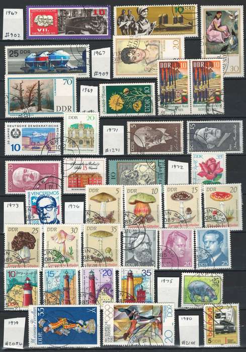 Germany DDR 1967  1981 (Scott #902 to #2083)