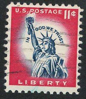 USA 1954-68 Liberty Issue: Statue of Liberty. Scott #1044A