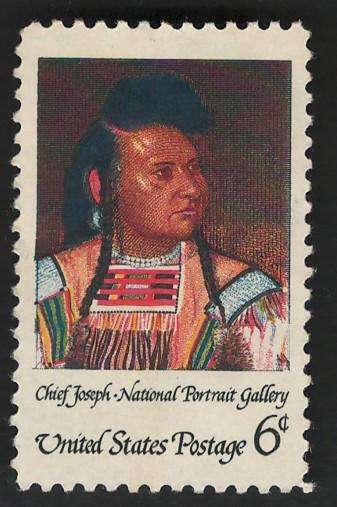 USA 1968 American Indian: Chief Thunder Travelling over the Mountains (MOGH). Scott #1364