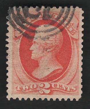 USA-Scott 1879 #183 2c Orange Vermilion. Price R9 (cv Pair R93)