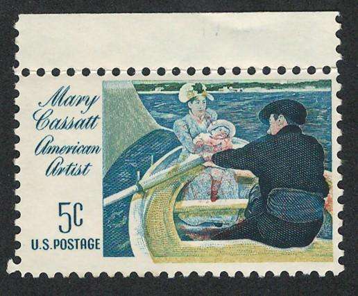 USA 1966 Artist Mary Cassatt: The Boating Party (MNH). Scott #1322