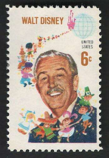 USA 1968 Walt Disney: Disney and Children (MNH). Scott #1355