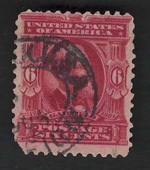 USA-Scott 1902/03 #305 6c Brownish Lake