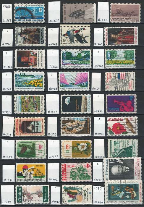 USA General Issues 1968 - 69 (Scott #1358 - #1386)
