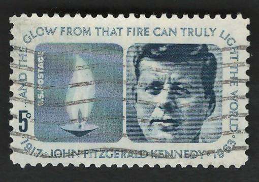 USA 1964 Pres. John F. Kennedy and Eternal Flame. Scott #1246