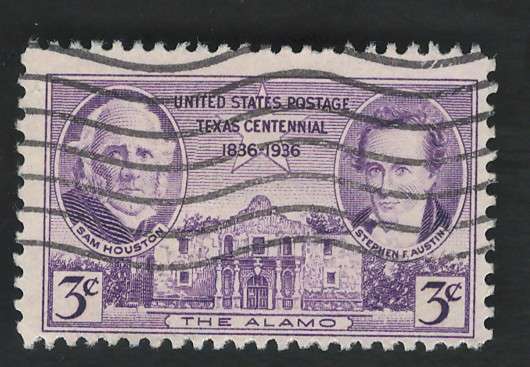 USA 1936 The Alamo Scott #776 3c. Price R2