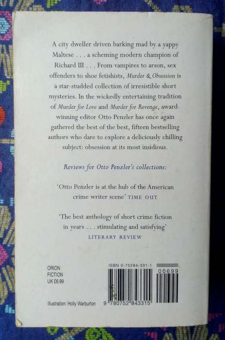 Murder & Obsession edited by Otto Penzler