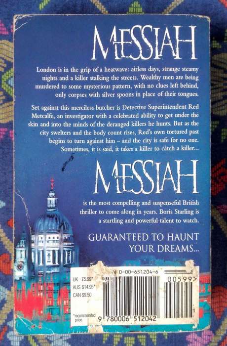 Messiah by Boris StarlingMessiah by Boris Starling
