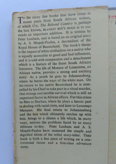 Blanket Boy's Moon by Peter Lanham based on an original story by A.S. Mopeli-Paulus