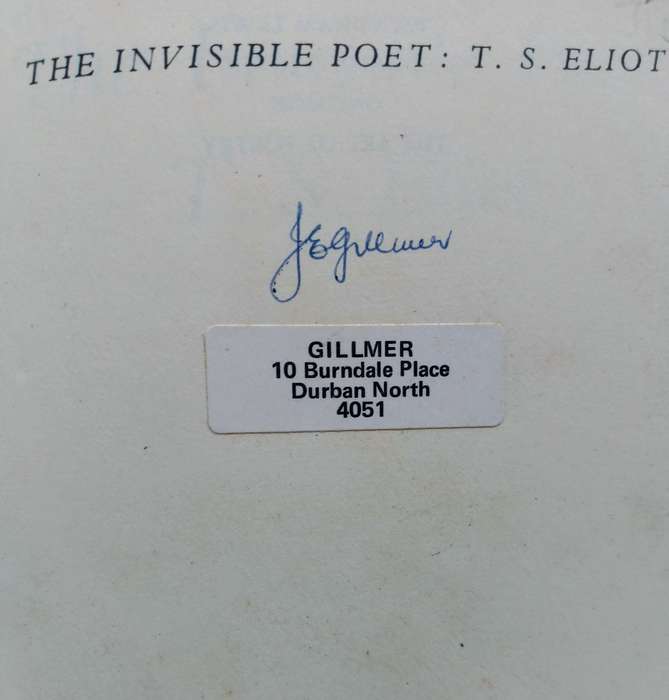 The Invisible Poet T.S. Eliot by Hugh Kenner