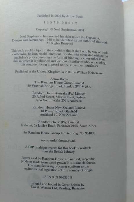 The System of the World - Book Three of the Baroque Cycle by Neal Stephenson