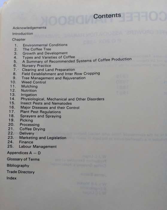 Coffee Handbook 1987
