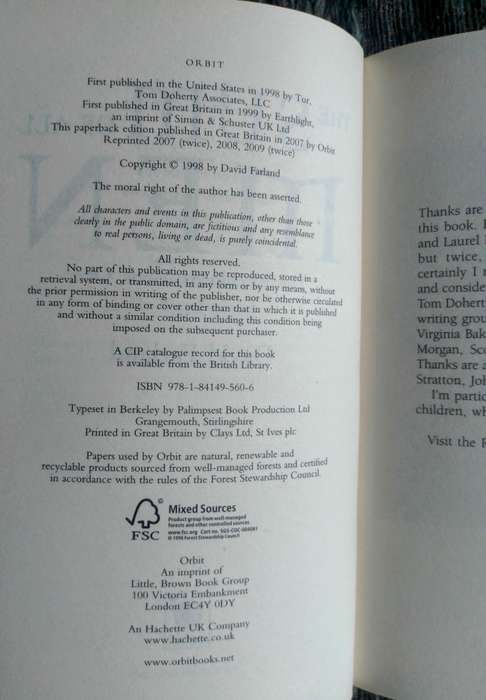 The Sum of All Men (Book One of The Runelords ) by David Farland
