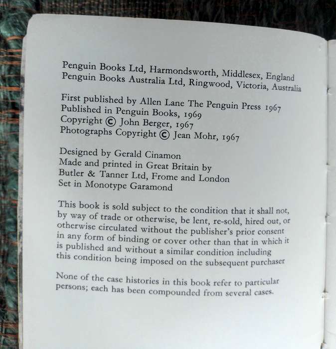 A Fortunate Man - The Story of a Country Doctor by John Berger and Jean Mohr