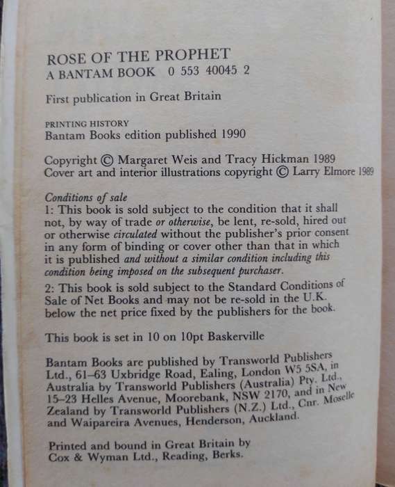 Rose of the Prophet ( The Paladin of the Night #2) by Margaret Weis and Tracy Hickman