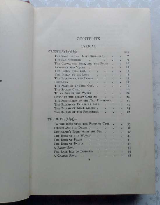 Collected Poems of W.B. Yeats