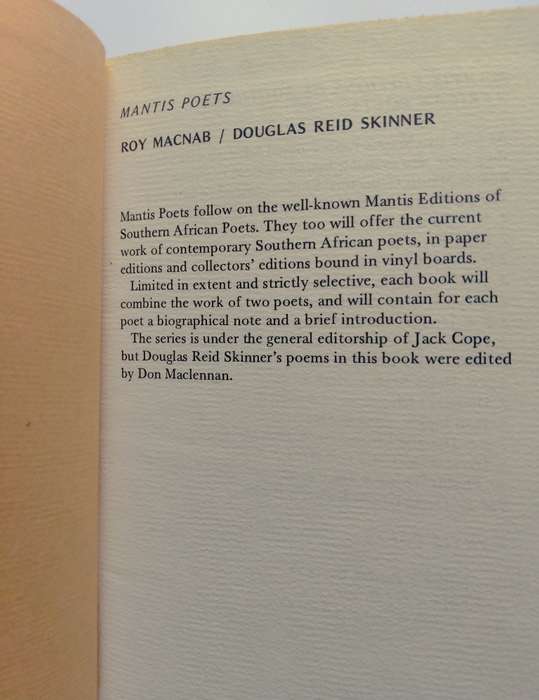 Mantis Poets - Roy McNab / Douglas Reed Skinner