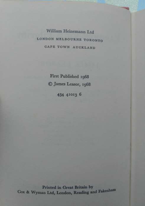 Passport for a Pilgrim by James Leasor
