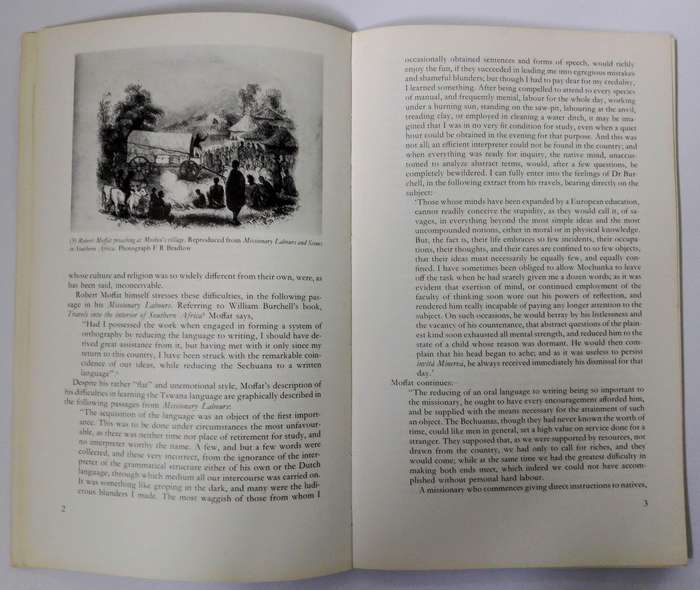 Printing for Africa - The Story of Robert Moffat and the Kuruman Press by FR Bradlow