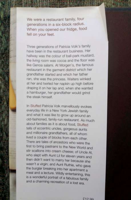 Stuffed - Growing Up in a Restaurant Family by Patricia Volk