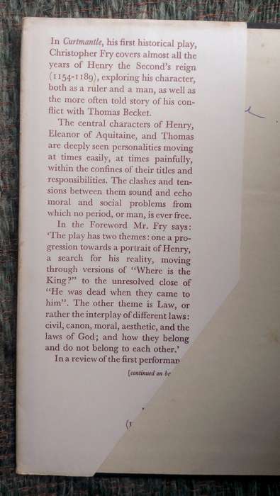 Curtmantle - A Play by Christopher Fry