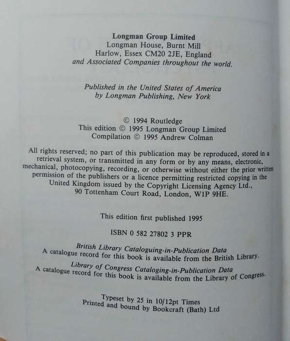 Applications of Psychology (Longman) edited by Andrew M. Colman