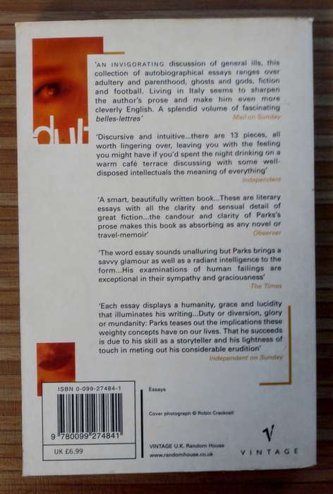 Adultery and Other Diversions by Tim Parks