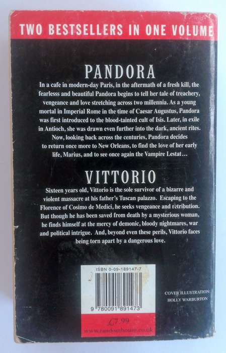 Pandora / Vittoria by Anne Rice