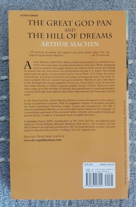 The Great God Pan / The Hill of Dreams by Arthur Machen