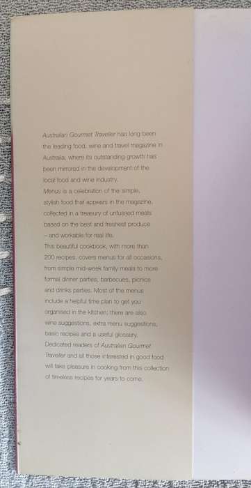 Gourmet Australia: Menus