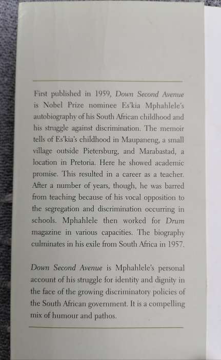 Down 2nd Avenue by Es'Kia Mphahlele