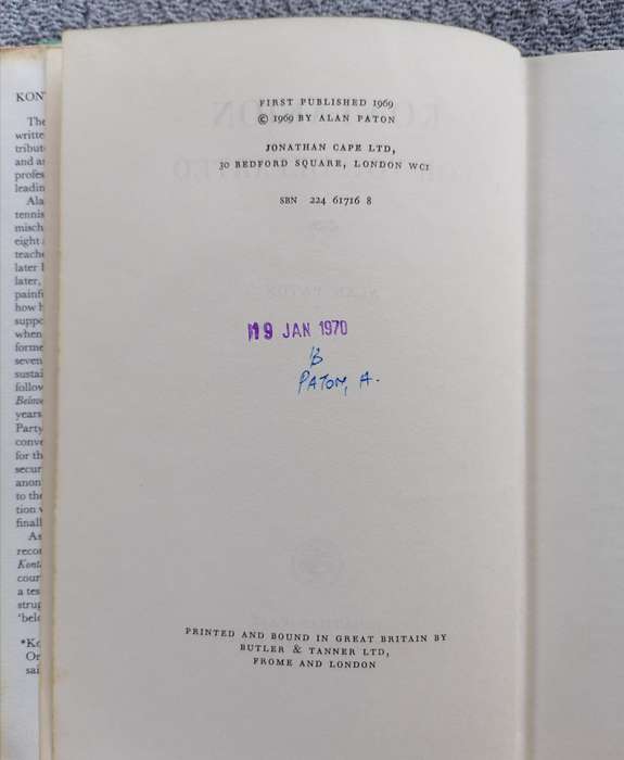 Kontakion for You Departed by Alan Paton