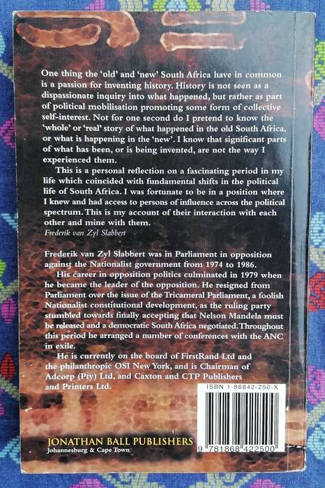 The Other Side of History by Frederik van Zyl Slabbert