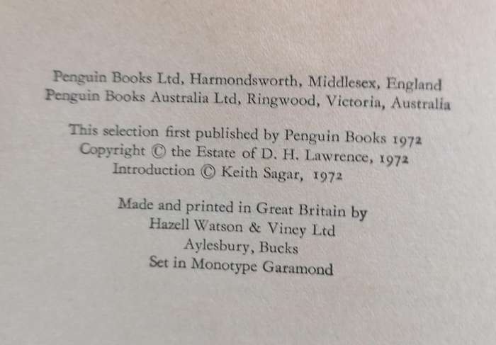 Selected Poems by D. H. Lawrence