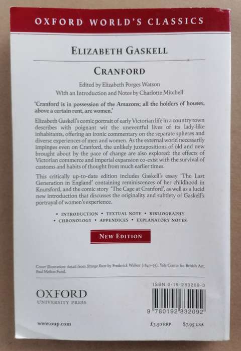 Cranford by Elizabeth Gaskell