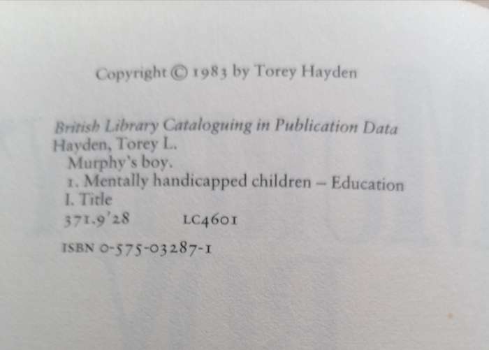 Murphy's Boy by Torey L. Hayden