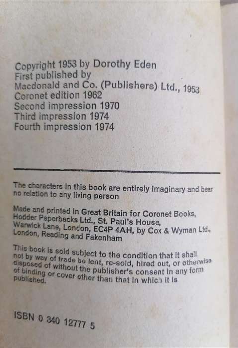 Lamb to the Slaughter by Dorothy Eden