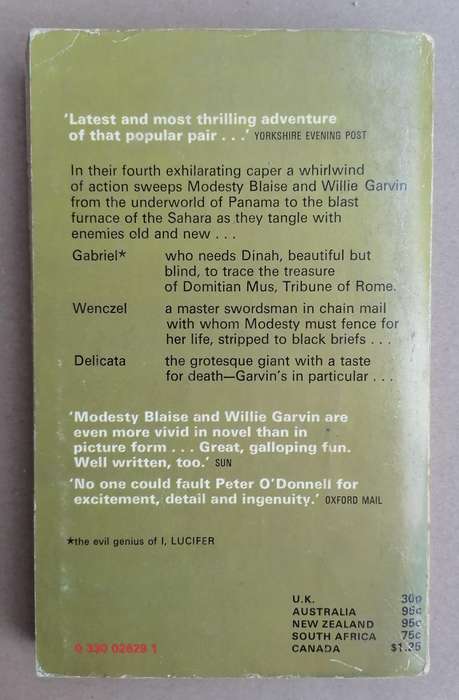 A Taste for Death (Modesty Blaise) by Peter O'Donnell
