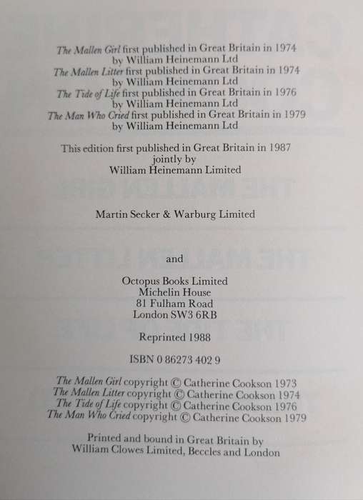 Catherine Cookson collection, complete and unabridged