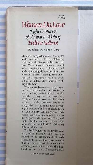 Women on Love - Eight Centuries of Feminine Writing by Evelyne Sullerot