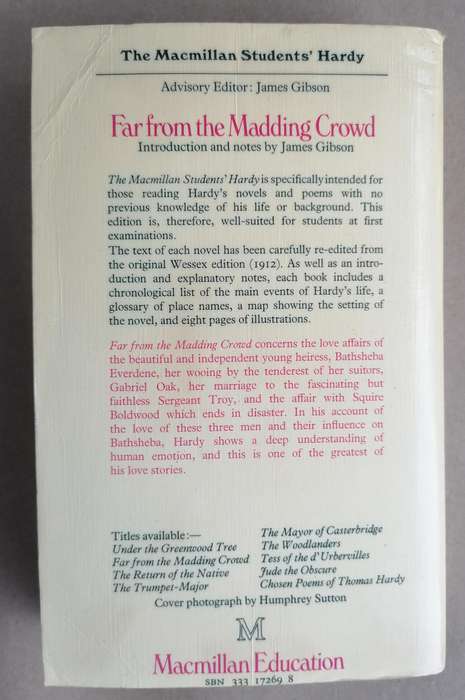 Far from the Madding Crowd by Thomas Hardy (The Macmillan Students' Hardy)