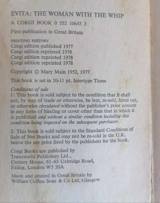 Evita - The Woman with the Whip by Mary Main