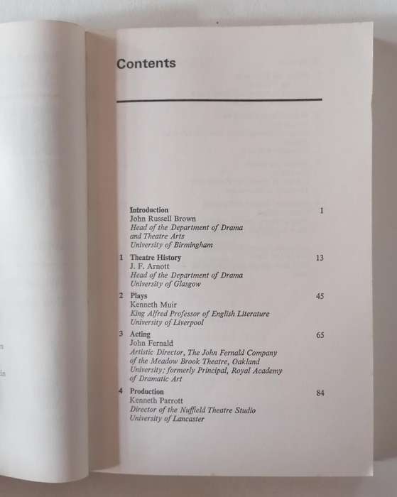 Drama and Theatre edited by John Russell Brown