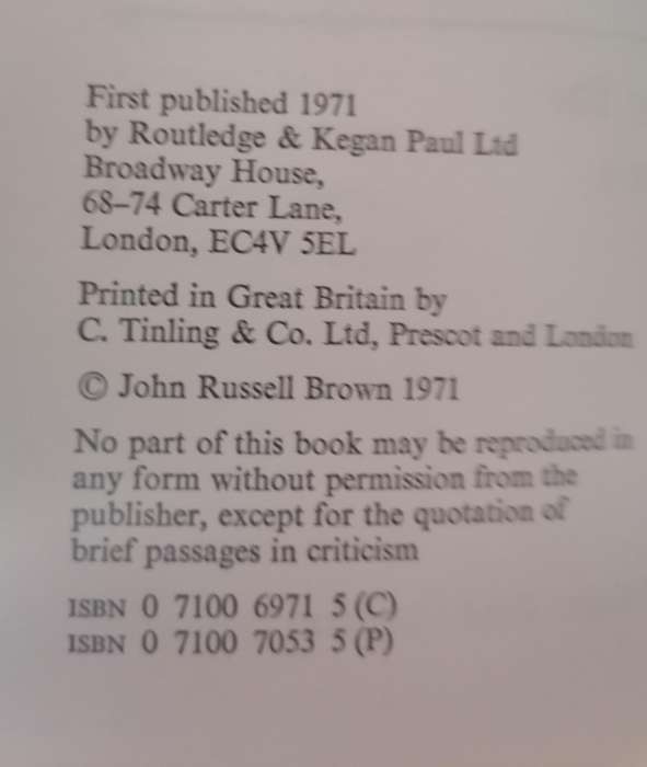 Drama and Theatre edited by John Russell Brown